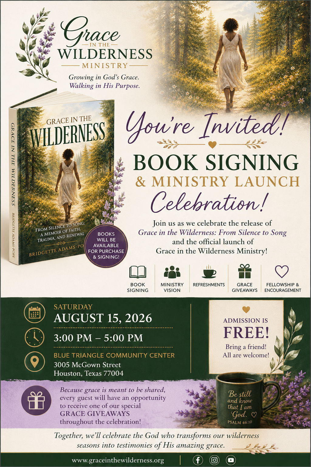 Book Signing & Ministry Launch Celebration
